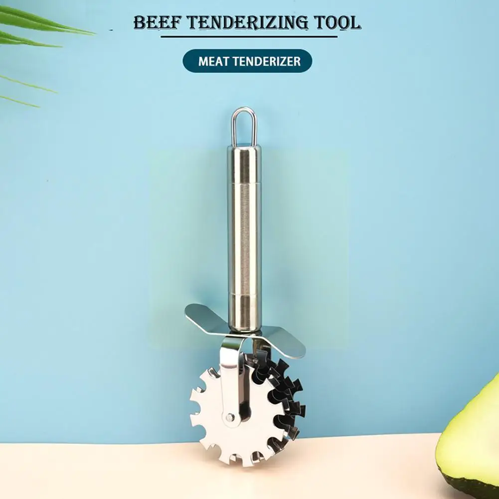 Kichen стальной Мясо Tenderizer пиццы колесо россыпью говядины стейк Tender аксессуары для готовки Mace кухня N1W8