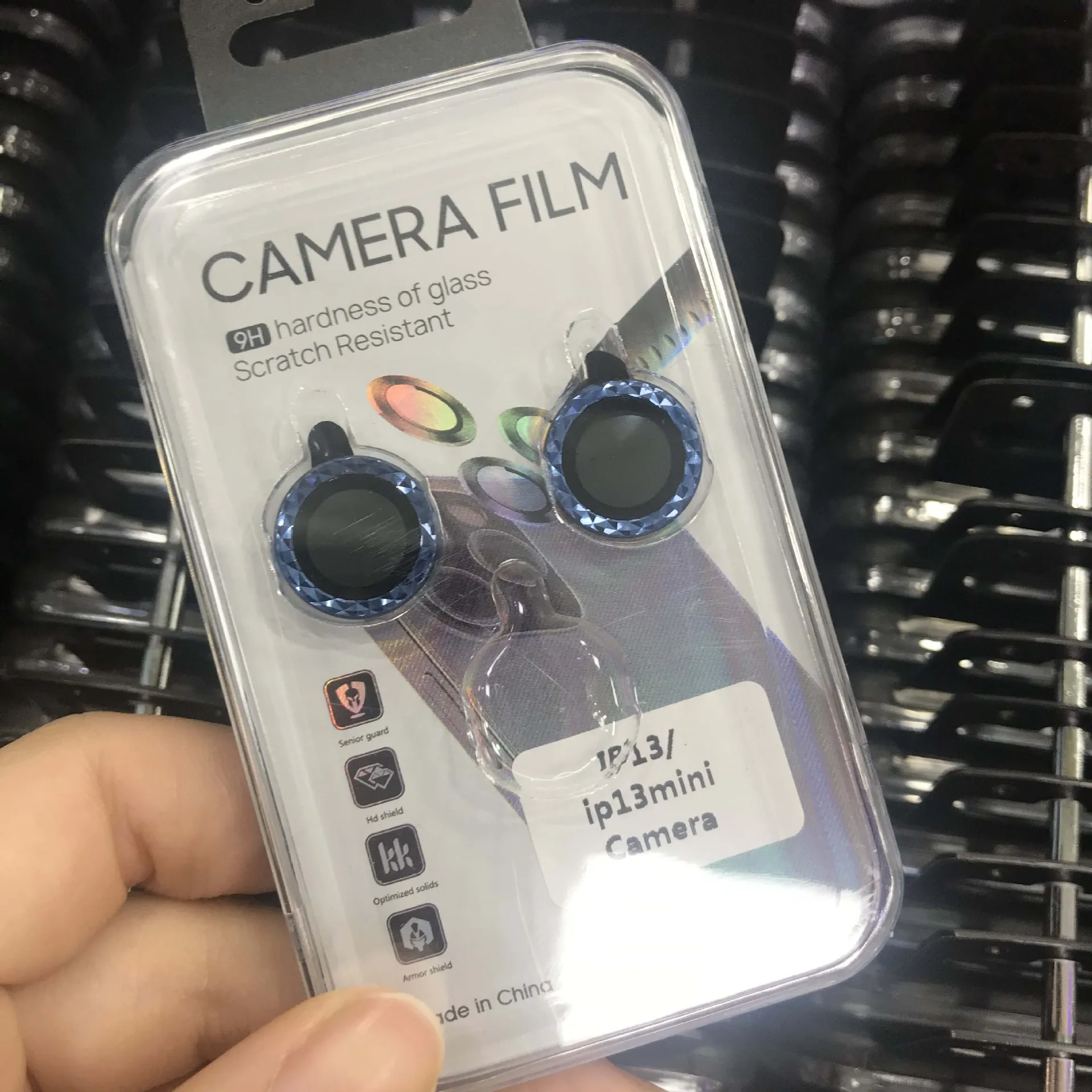 100pcs Lens Metal Ring Protector Glass For iPhone 12 13 14 Pro Max Camera Len Protect On iPhone Camera Protector Film with box