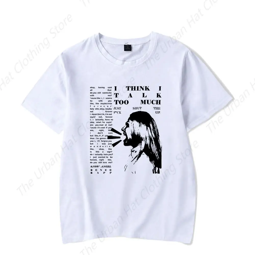 Модная летняя футболка Reneé Rapp Merch для мужчин и женщин Повседневная Уличная