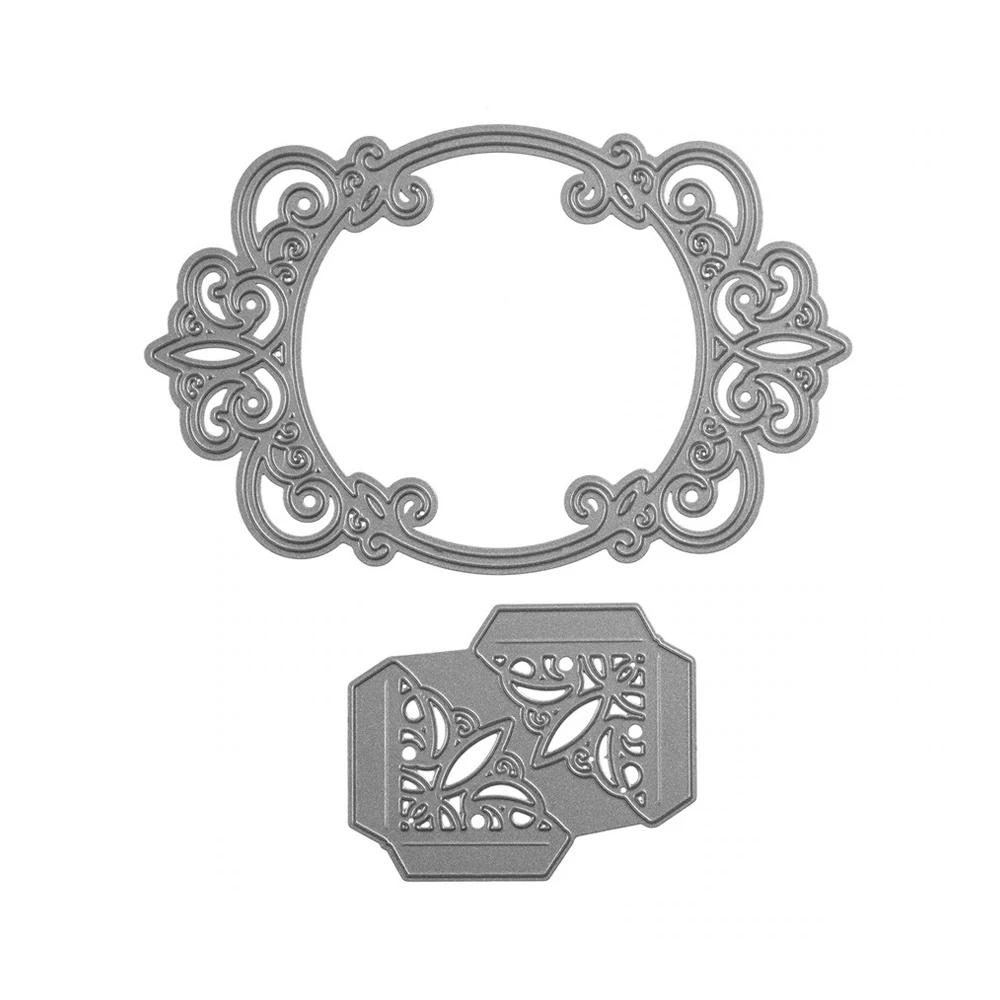 Metal Cutting Dies Scrapbook Card Embossing DIY Oval Frame Template Stencil NEW