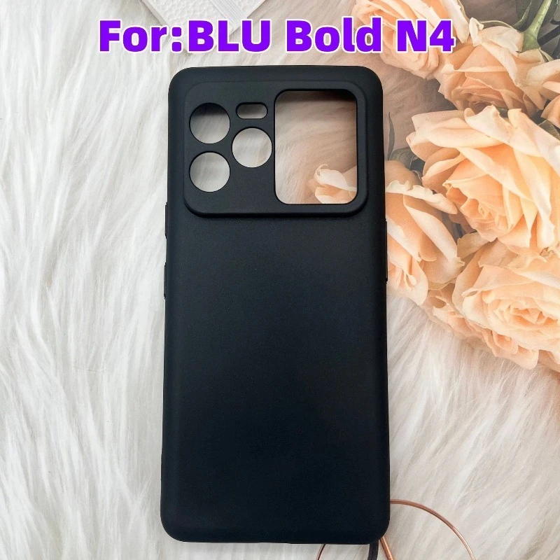 Фото Чехлы для телефонов из ТПУ для BLU Bold N4, задняя крышка для BLU Bold N4, матовый черный силиконовый чехол, мягкий силиконовый чехол Capa №1