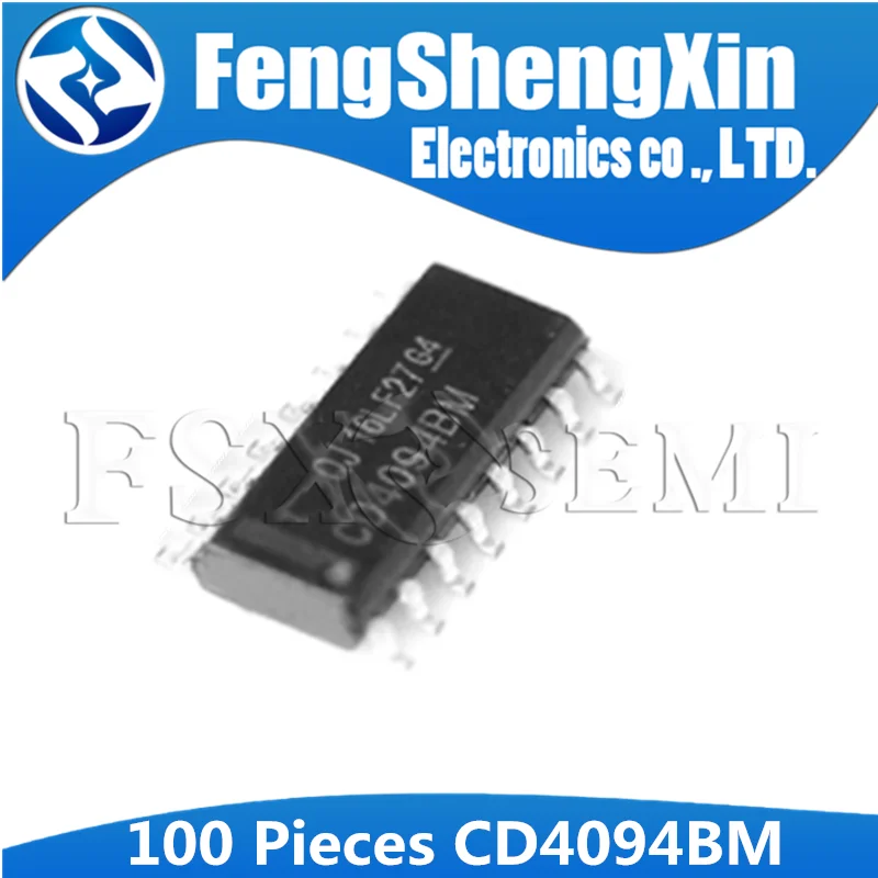 

100pcs/lot New HEF4094BT SOP16 CD4094BM SOP HCF4094 SOP-16 HEF4094 Shift register IC