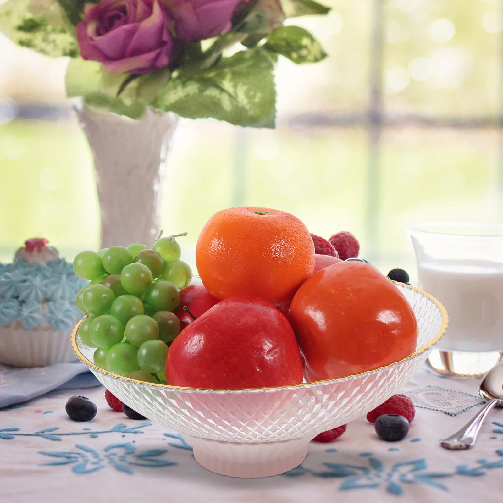Drain Tray Desktop Serving Dish Based Coffee Table Bowl Dry Fruit Plate Multi-functional Storage