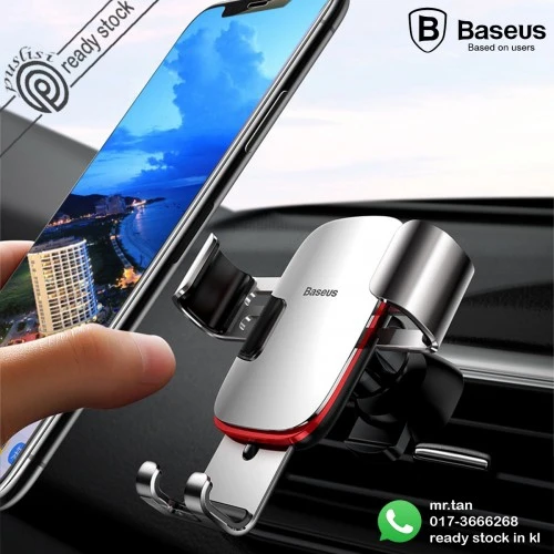 

Baseus Metal Age Gravity Car Air Vent Mount Holder Phone Holder Bracket Car Dock