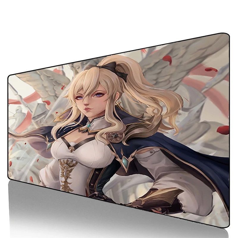 

Игровой коврик для мыши Genshin Impact, Противоскользящий коврик для мыши 900x400 в стиле аниме, аксессуары для компьютерного стола, коврик для клавиа...
