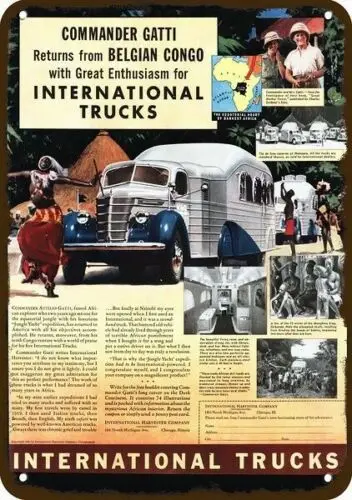 

1p,1940 ИНТЕРНАЦИОННЫЙ Команщик грузовиков Gatti Vint-Look ДЕКОРАТИВНАЯ РЕПЛИКА МЕТАЛЛИЧЕСКАЯ ВИНАЧКА