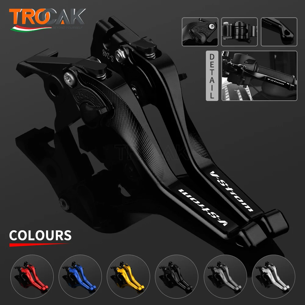 

NEW Motorcycles Handlebar For SUZUKI DL650A(XT) V-STROM 2016 2017 2018 CNC Short AdjustableBrake Clutch Levers Accessories