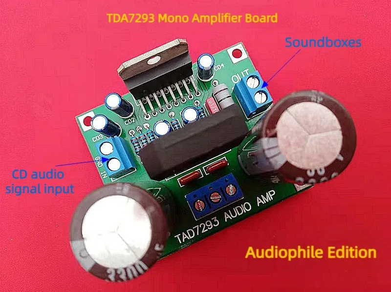 Плата усилителя мощности TDA7293 Mono Fever 100 Вт с широким источником питания и хорошим