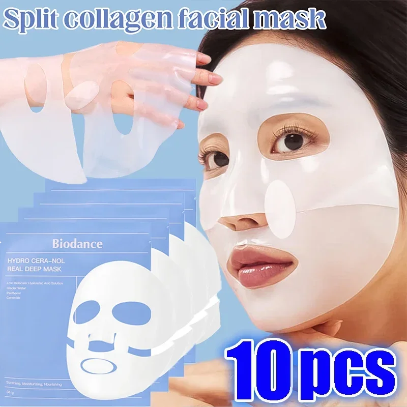 1/2/5/10 шт. биоколлагеновая маска для лица сужающая поры глубоко увлажняющая