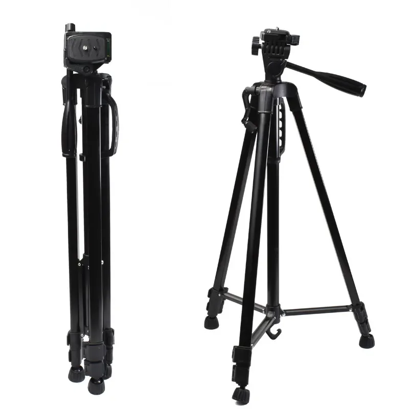 

NEW Selfie Tripod Mobile Phone Live Digital Tripod Black Bracket 1.4m Tripod