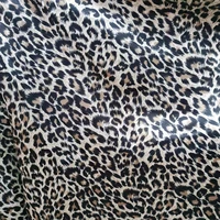 leopard printing sexy satin various colors fabric smooth for underwear pajamas skirt shirt diy materials