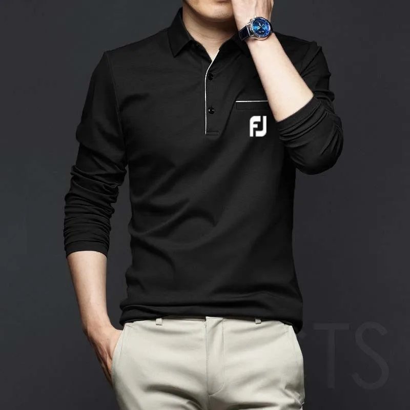 2022 New Men's High Quality Golf Shirt Men's Long Sleeve Tee Breathable Outdoor Casual Golf Shirt Sports Golf Shirt
