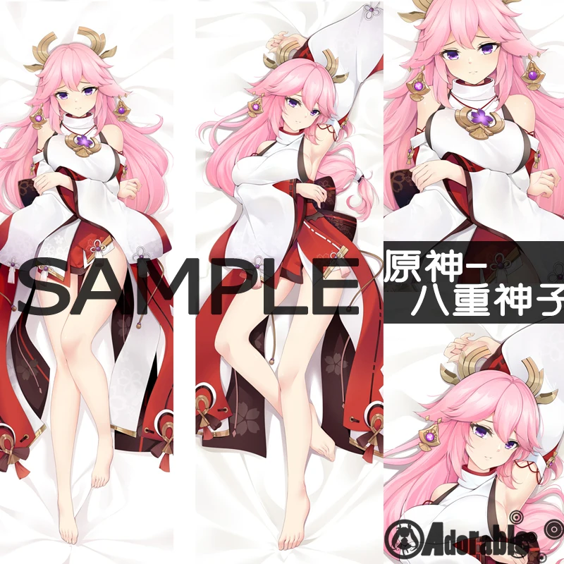 

Аниме Genshin Impact Yae Miko Cosplay Dakimakura, обнимающая подушка для тела, чехол для подушки, подарки YZMP