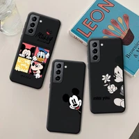 funny cartoon mickey mouse phone case for samsung galaxy s22 s21 ultra s20 fe s9 plus s10 5g lite 2020 silicone soft cover