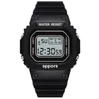 Часы наручные женские цифровые водонепроницаемые, модные спортивные с подсветкой для бега и отдыха