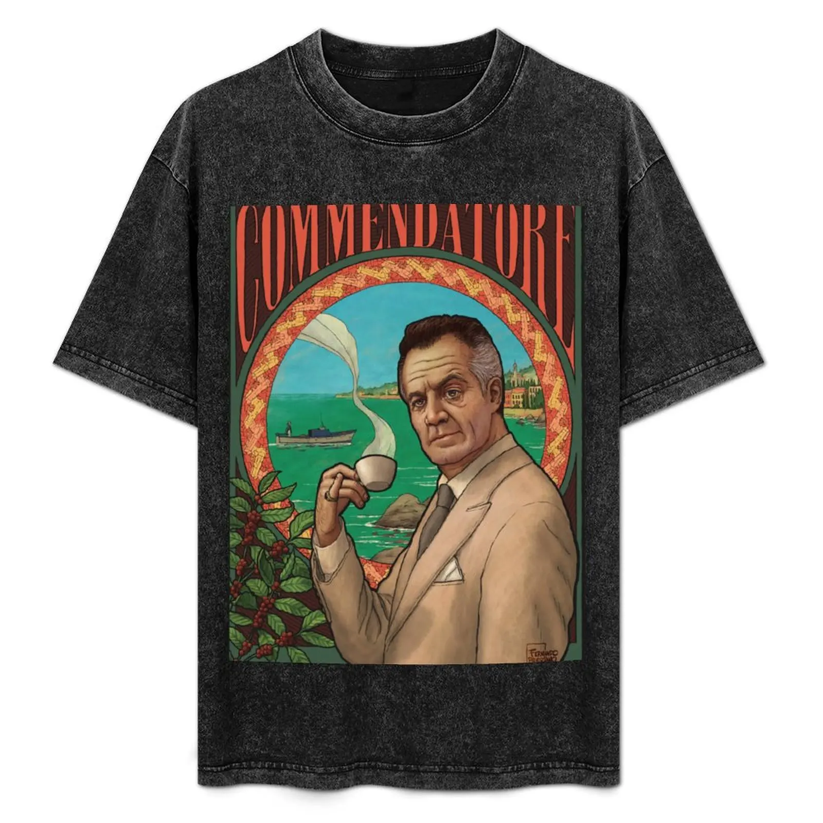 Commendatore - The футболка с изображением персонажей сериала Клан Сопрано коротким