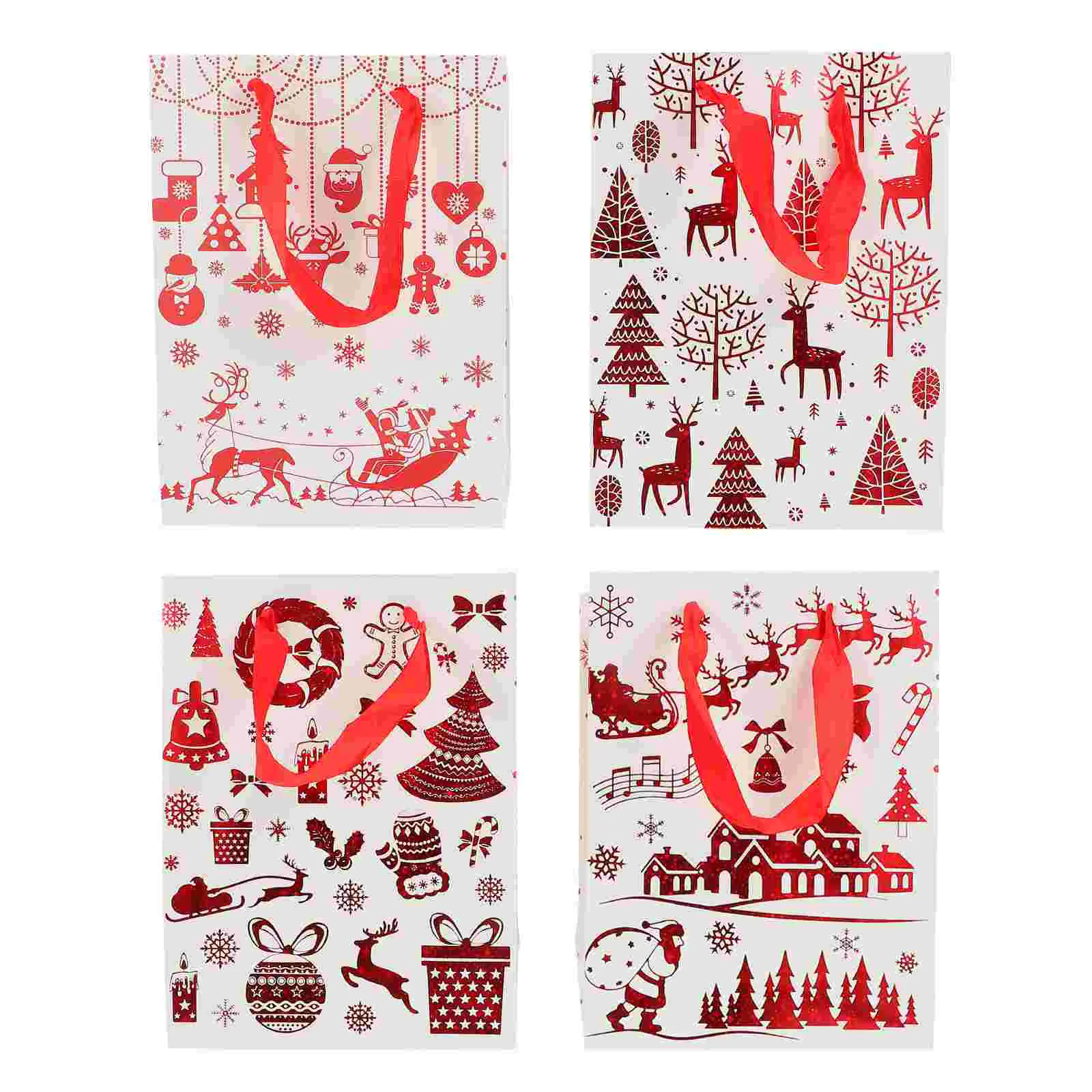 

4pcs Xmas Gift Bags Nice Safe Good Sturdy Gift Decorative for Gift