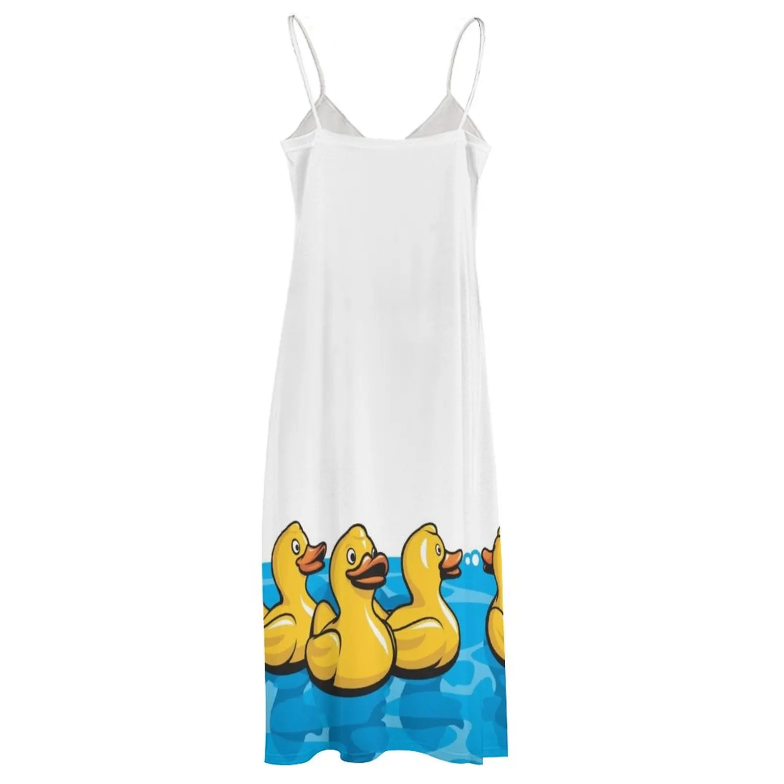 Длинное платье без рукавов Rubber Ducks in the Bath платья для женщин 2025 Женские Платье
