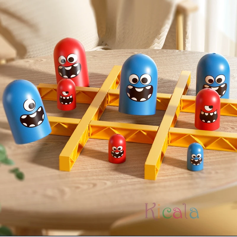 Интерактивная Игра Tic Tac Toe Семейная Настольная Big Eat Little Gobble Для Родителей И Детей
