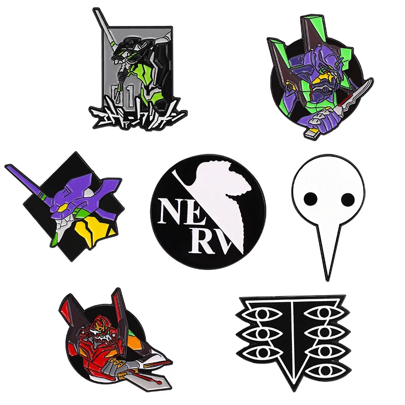 

Comic Warriors Mecha Warrior Cartoon Brooch Alloy Clothing Accessories Backpack Brooch Badge Lapel Pin