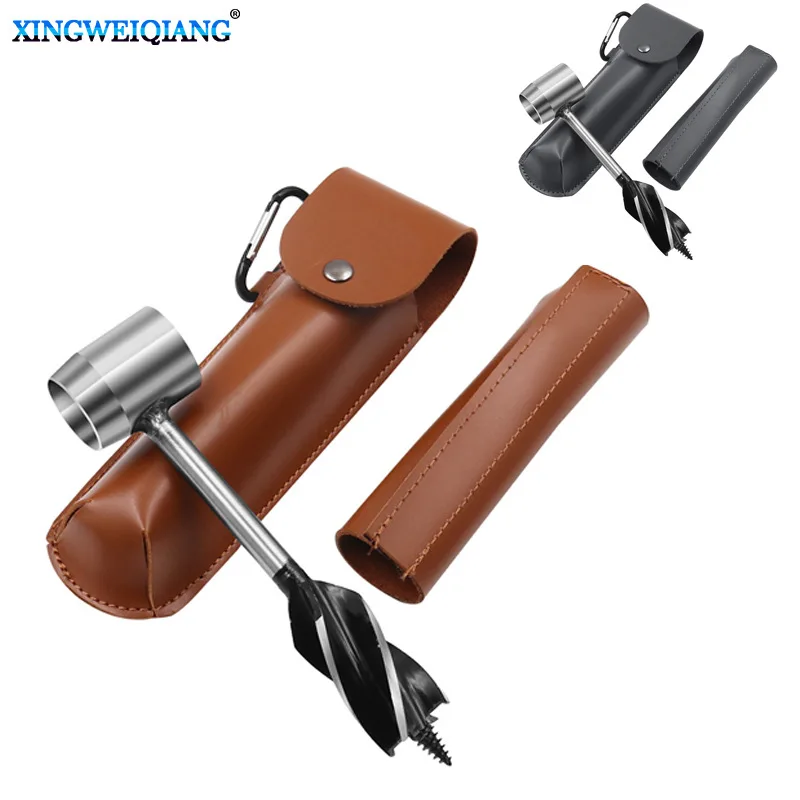 

Аксессуары для кемпинга на открытом воздухе шнековый ключ для выживания на природе ручная дрель инструмент для выживания спортивные ремес...