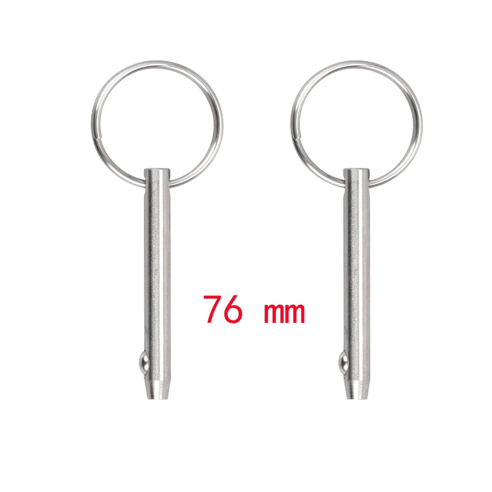 

Quick Release Pin Bimini Top Pin, Diameter 5/6 Inch(8mm), Total Length 3 Inch(76mm), 316 Stainless Steel (2 Packs)