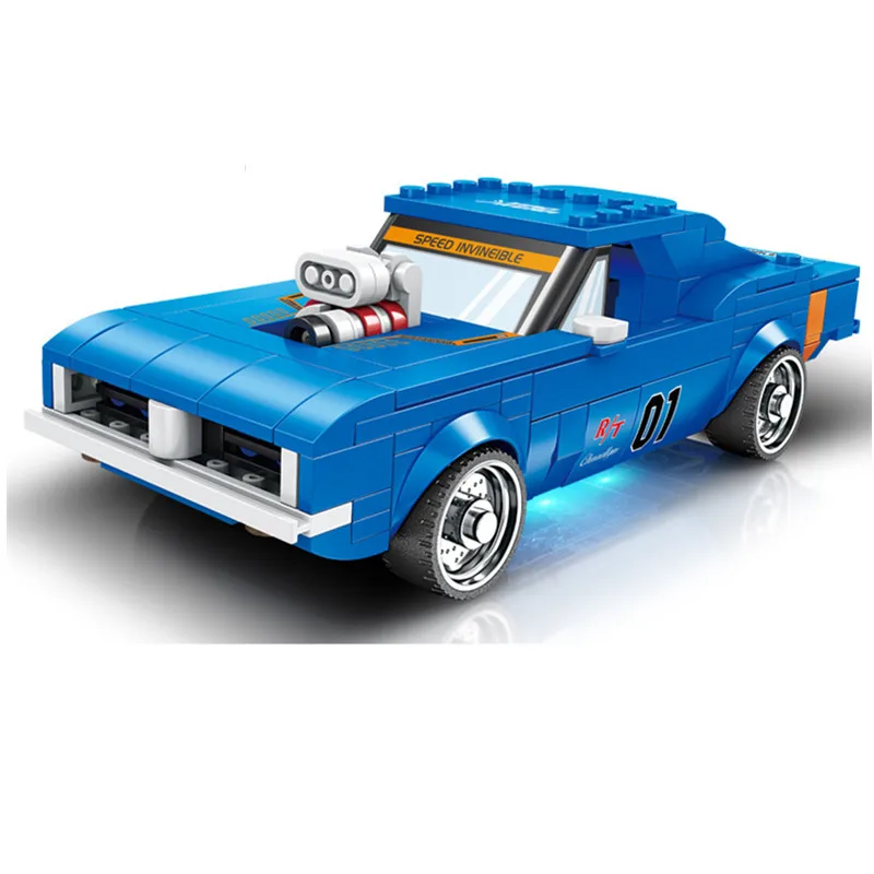 

2023 NEW MOC Speeds Champions Cha-llen-ger overtrace-Famous Supercar Race Car Sports Building Blocks Bricks Classic Model