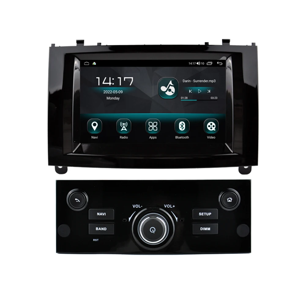 

For Peugeot 407 2004-2011 Android 12.0 4+64GB Car Radio Carplay Touch Screen Autoradio DSP DVD Multimedia Player GPS Navigation