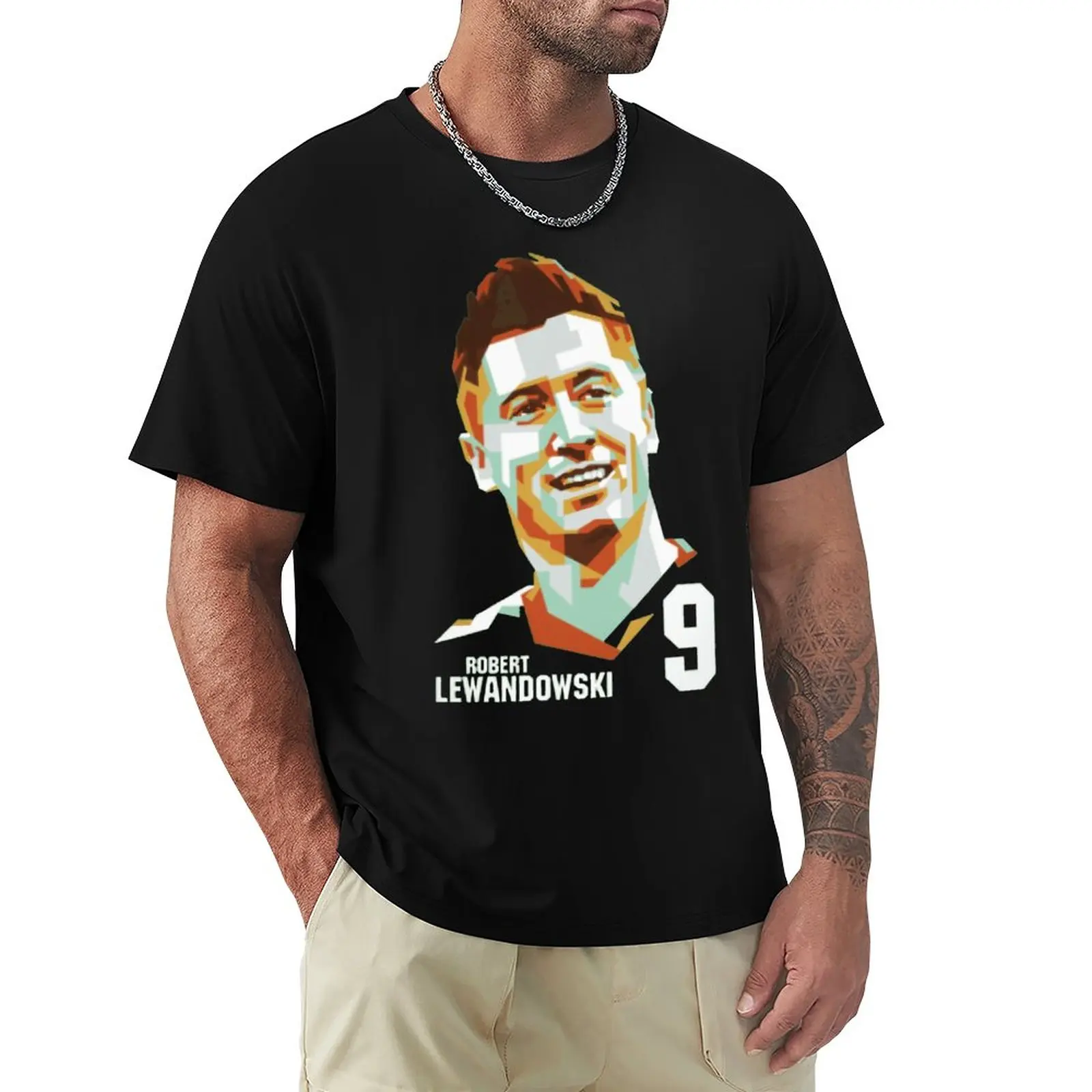 

Champion Poland Robertss And Lewandowss 7 Football Team Sports Novelty High Quality Top Tee Travel Eur Size