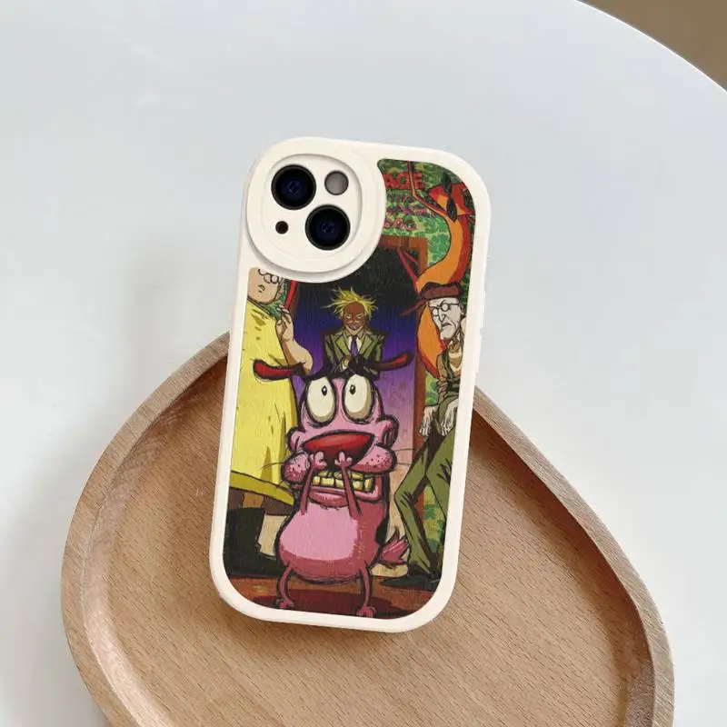 C-CourageS the C-CowardlyS D-DogS Phone Case Hard Leather For iPhone 14 13 12 Mini 11 14 Pro Max Xs X Xr 7 8 Plus