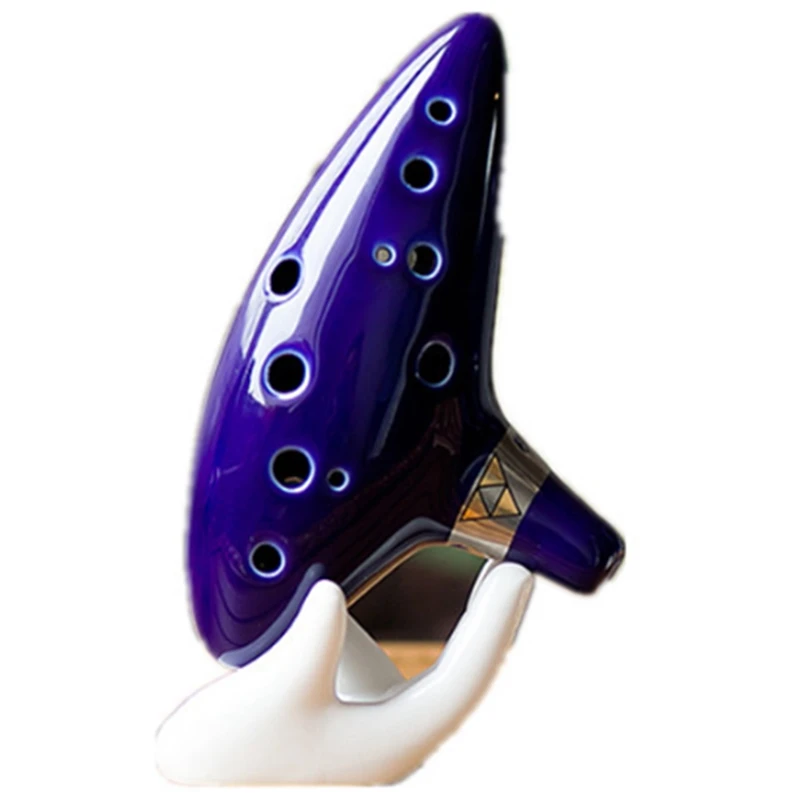 

1Set Alto C Key Flute Legendary Professional Musical Instrument Smoked Blue Ceramics Musical Instrument