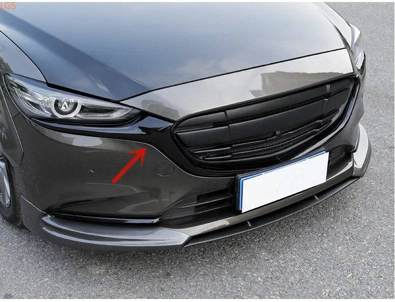 

For Mazda 6 ATENZA 2020-2021 ABS Chrome Front grille decoration strip Anti-scratch protection decoration car accessories