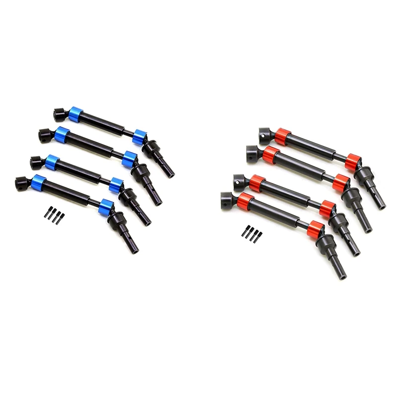 

4Pcs Hard Steel CVD Joint Drive Shaft Axle Upgrade Accessories for Traxxas 1/10 E-Revo Summit E-Maxx RC Car