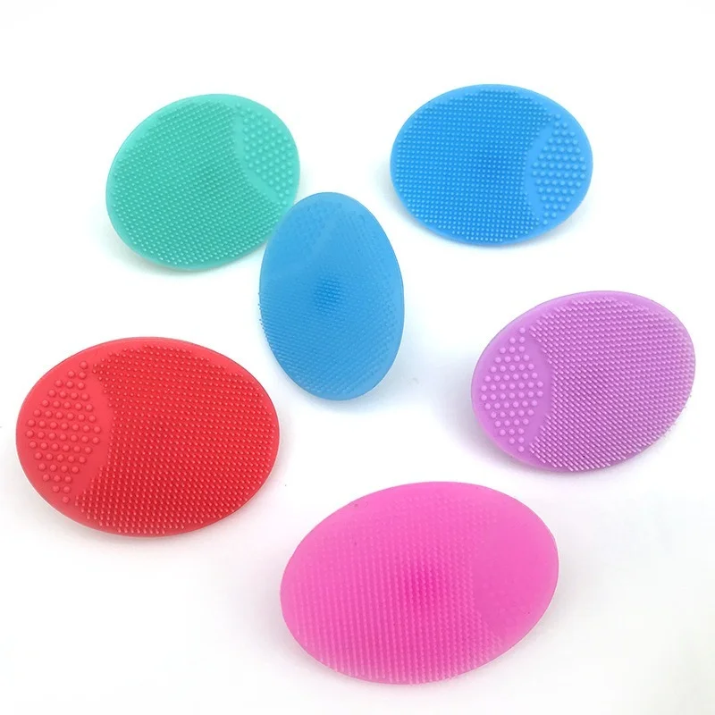 

1PC Silicone Cleaning Brush Gel Washing Pad Exfoliating Blackhead Remover Facial Deep Cleansing Face Brushes Baby Bath Massager