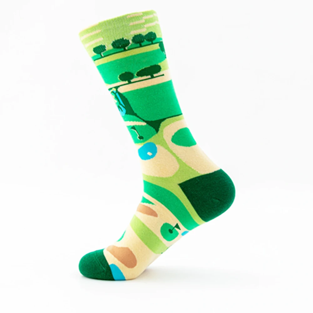 10 Pair Cartoon Fashion Trend Sports Funny Skateboard Socks Cute Breathable Colorful Pattern Four Seasons Cotton Men&Women Sock