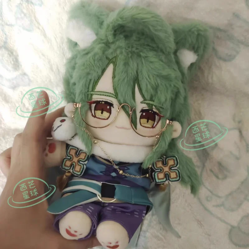 В НАЛИЧИИ 20 см игра Аниме Genshin Impact Cosplay Baizhu мягкий кроличий мех нарядный наряд кукольная ткань плюшевый Рождественский подарок