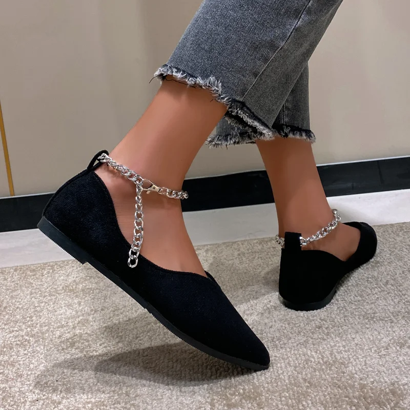 Female Shoes on Sale 2023 Fashion Women Flats Casual Comfortable Pointed Toe Women's Shoes Summer Solid Loafers Zapatos Planos