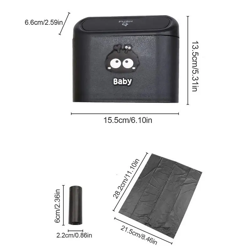 Автомобильная мусорная корзина с крышкой герметичная хранилище для воды