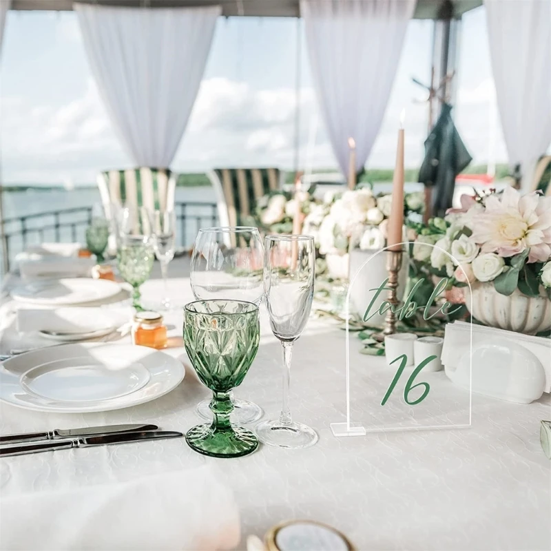 20 шт. акриловые вывески настольные пластины для свадебного стола украшения