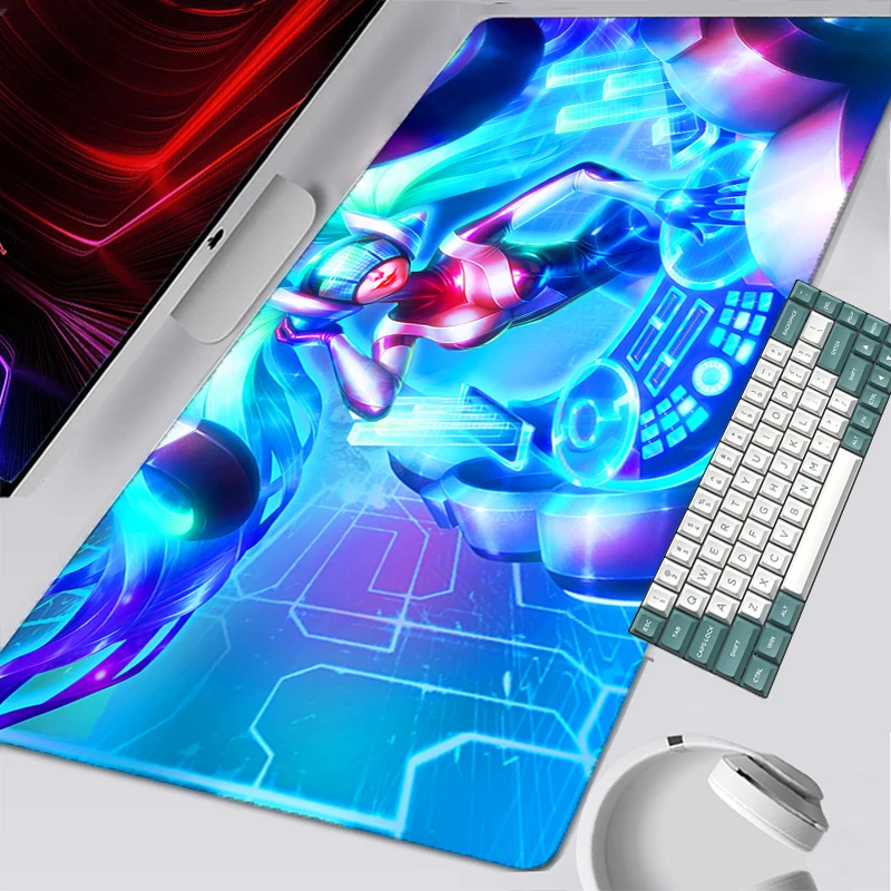 

Большой коврик для мыши в стиле аниме Xxl 900x400, коврик для ноутбука LOL, игровые аксессуары, противоскользящий крутой коврик для мыши для компью...