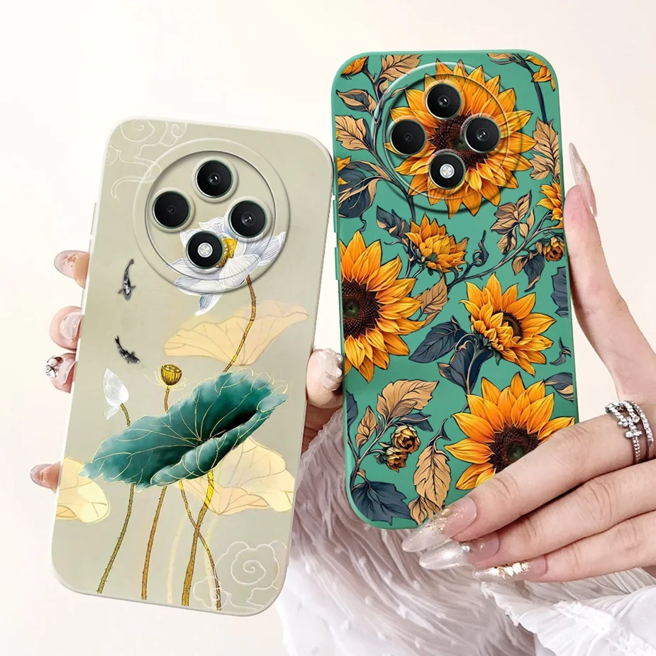 Для Oppo Reno 12F 4G Чехол CPH2687 Модный мультяшный чехол Мягкие силиконовые чехлы для