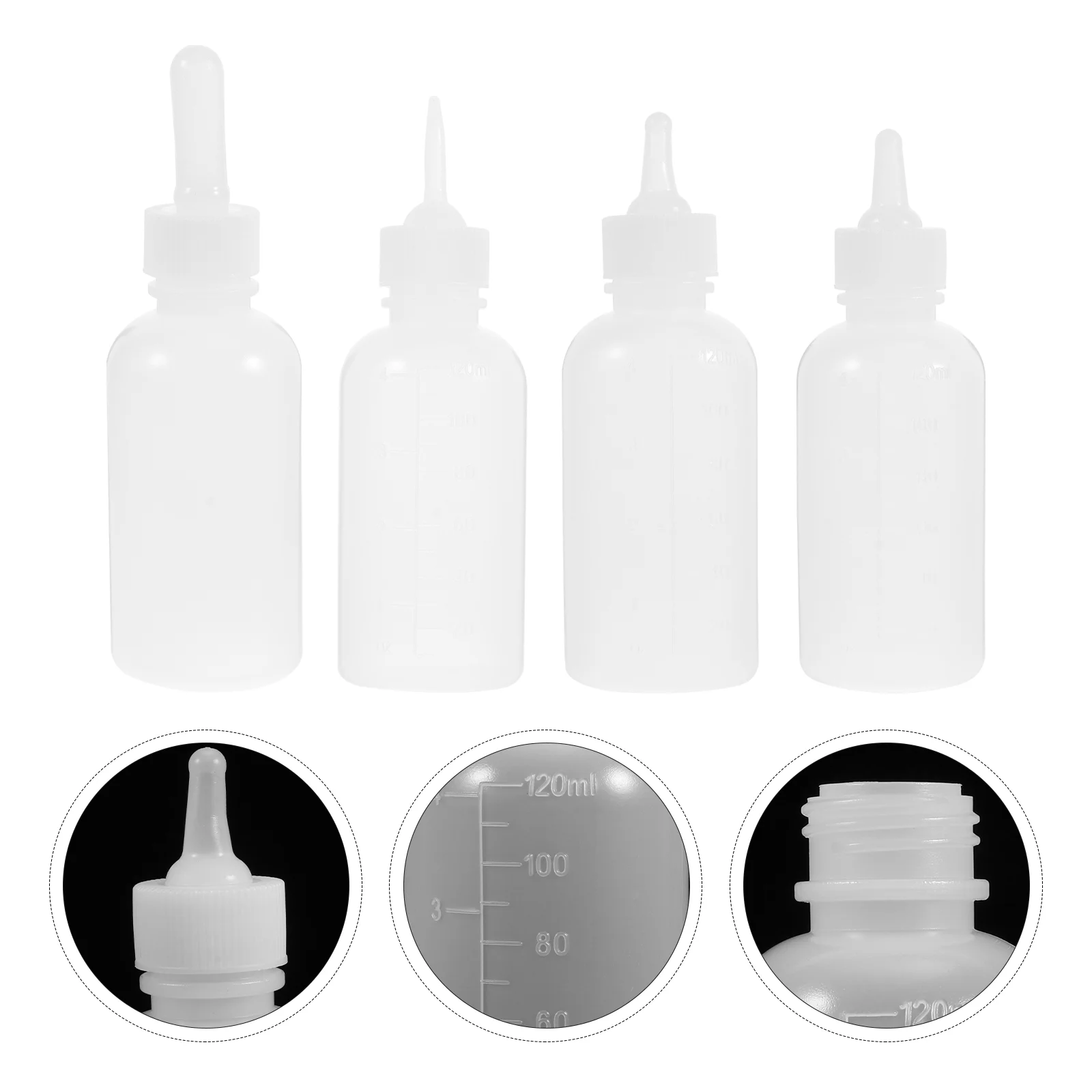 

4Pcs Bottle Pet Nurser Feeding Bottle Nursing Bottle Pet Accessory for Pet Dog Cat Home