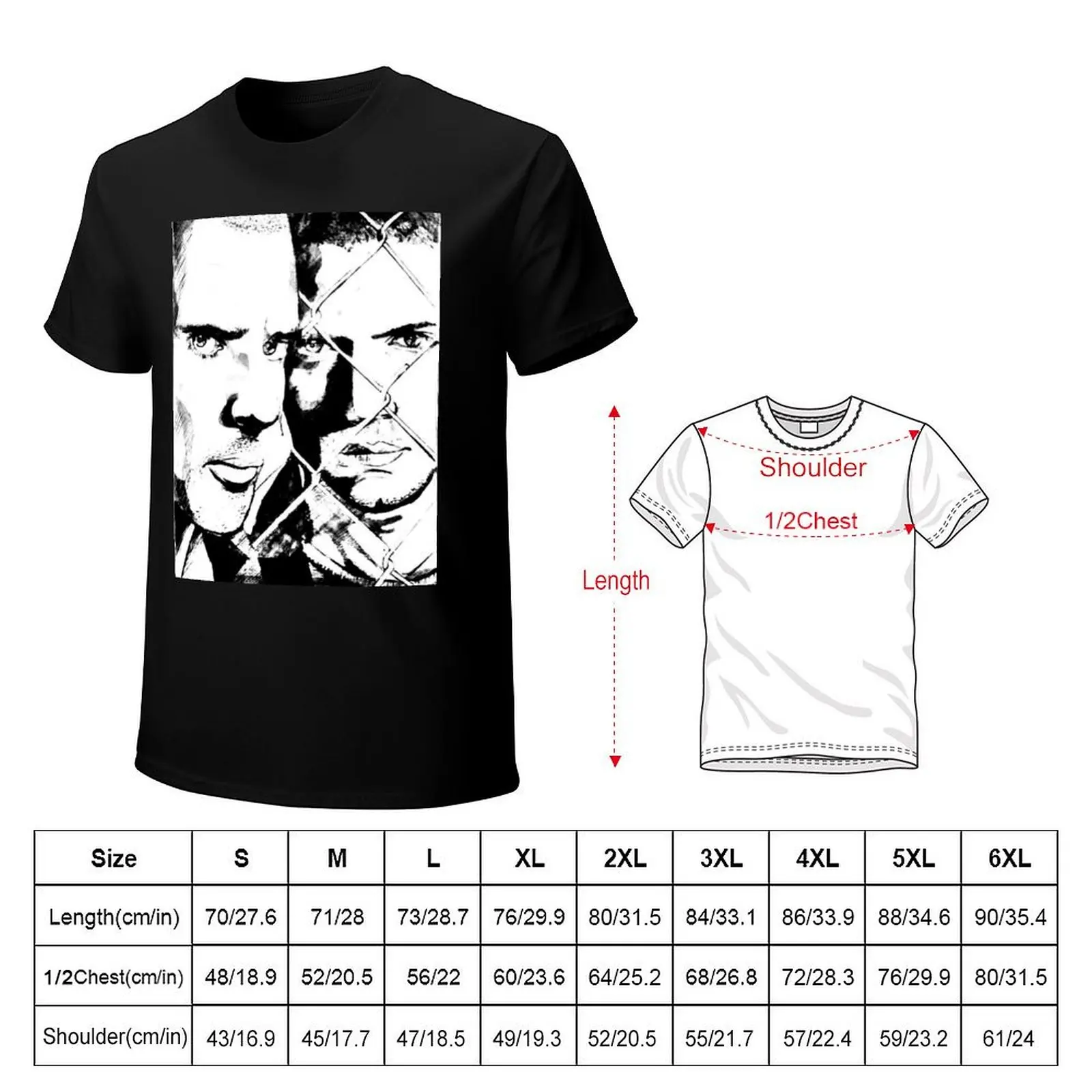 Футболка Scofield and Burrows таможенный дизайн свое собственное новое издание аниме