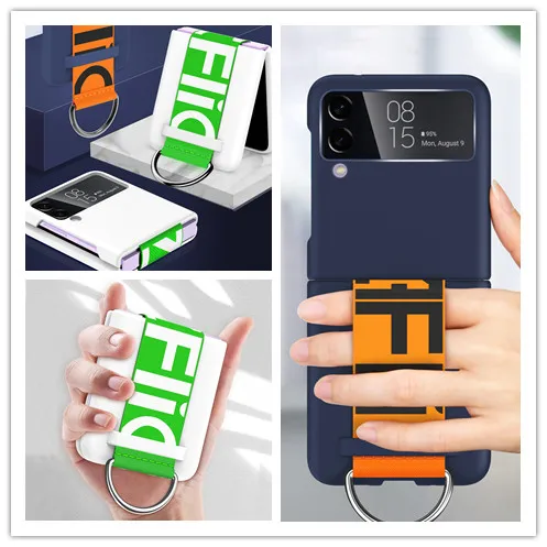 

Phone Strap Desgin Protective Case for Samsung Galaxy Z Flip 3 5G Flip4 Flip 4 Flip3 Zflip4 Anti-Knock Mobile Phone Cover