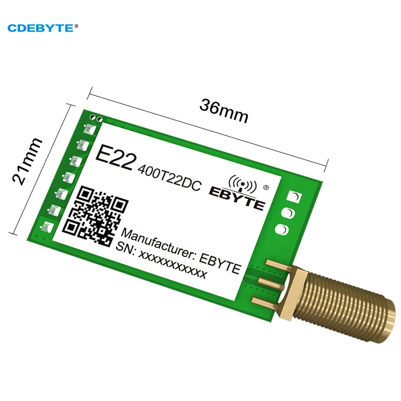 SX1262 LoRa 22 дБм 433 МГц 470 беспроводной модуль CDEBYTE E22-400T22DC 5 км широкодиапазонный