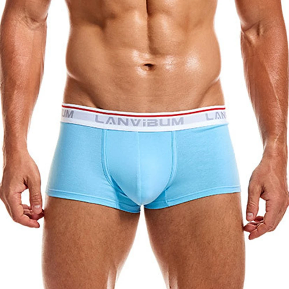 

Mens Sexy Underwear Low Waist U Pouch Boxers Shorts Slim Breathable Soft Underpants Moisture Absorbent Elastic Male Panties