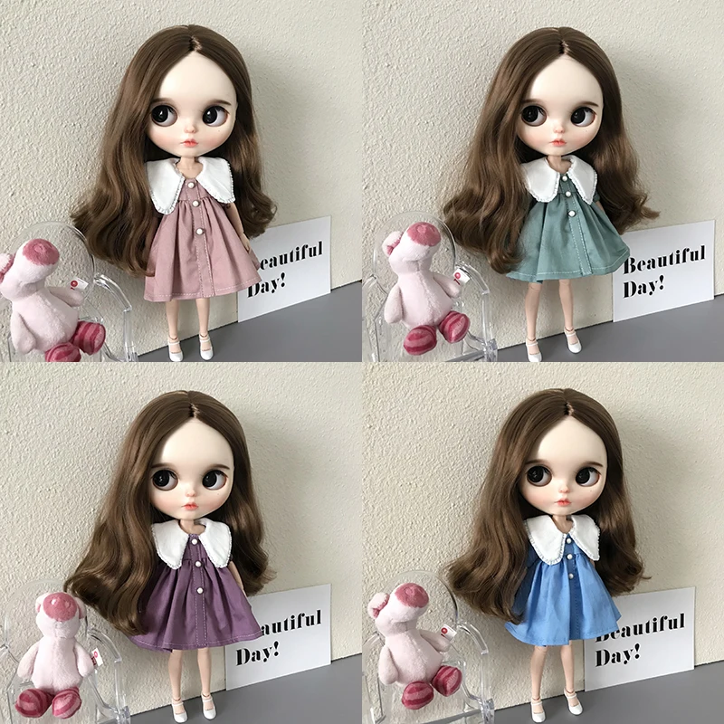Новое поступление одежда Blythe платье с коротким рукавом милая розовая юбка