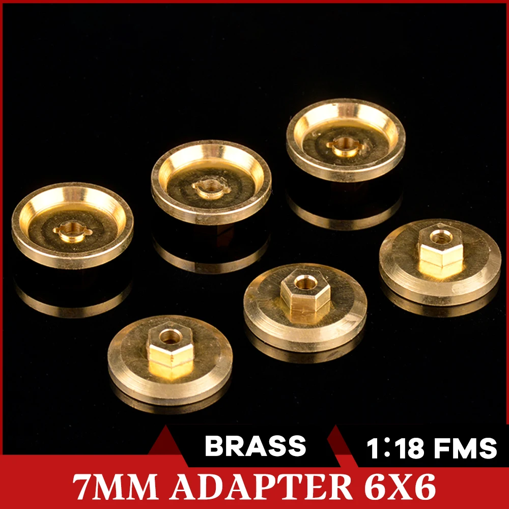 

FMS латунный 7 мм противовес колесных шин адаптер для 1:18 RC Crawler внедорожные автомобили ARLAS 6X6 универсальные модифицированные обновленные аксе...