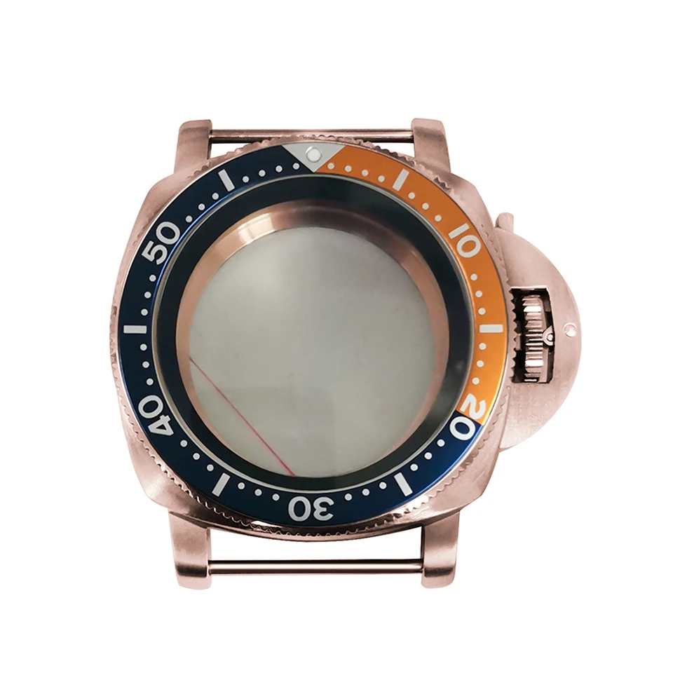 

Watch accessories PVD electroplating rose gold 42mm case ring mouth + pure black inner shadow for NH35/36 movement