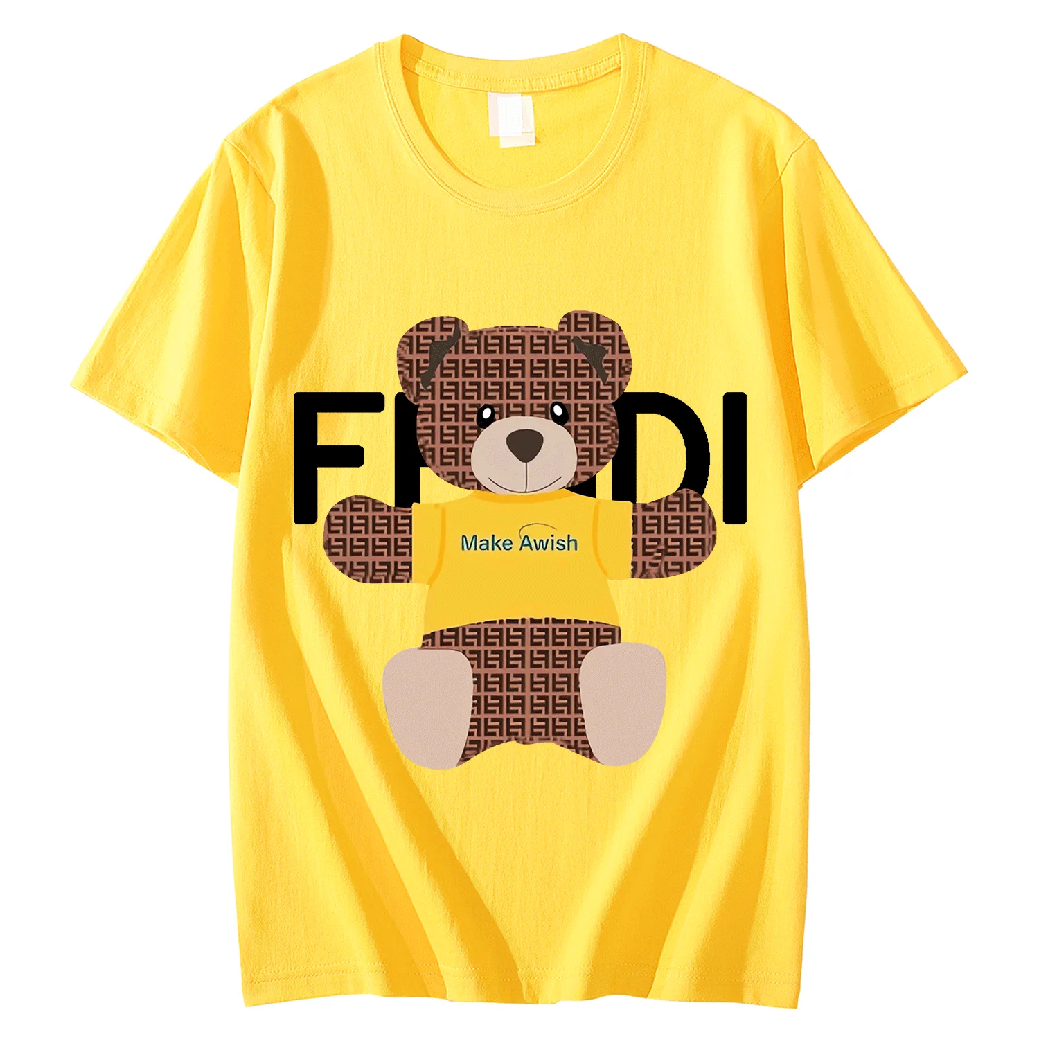 

Luxury Bear Original Simple High-Quality Printed For Men's And Boys Oversize Sleeve T-shirt 100% Cotton Summer Top Free Shipping